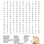 Easter Word Search Free Printable   Free Printable Easter Images
