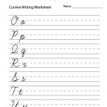 Easy Cursive Writing Worksheet Printable | Handwriting | Pinterest   Free Printable Cursive Handwriting Worksheets