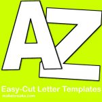 Easy Cut Letter Template | Crafts | Pinterest | Letter Templates   Free Printable Versatiles Worksheets