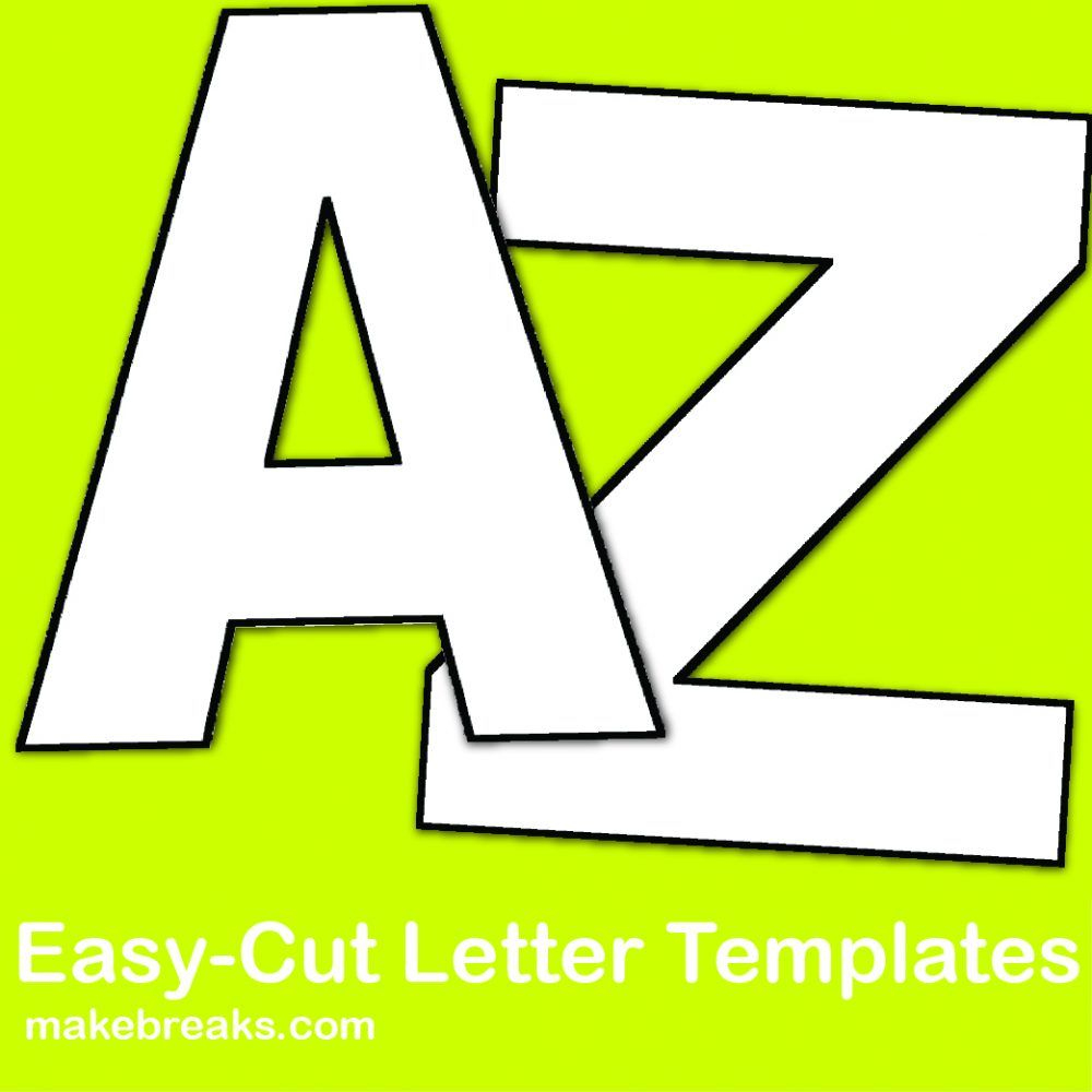 Easy Cut Letter Template | Crafts | Pinterest | Letter Templates - Free Printable Versatiles Worksheets
