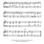 Easy Piano Solo Arrangementpeter Edvinsson Of The Christmas   Christmas Carols Sheet Music Free Printable