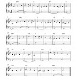 Easy Piano Solo Arrangementpeter Edvinsson Of The Christmas   Free Christmas Piano Sheet Music For Beginners Printable