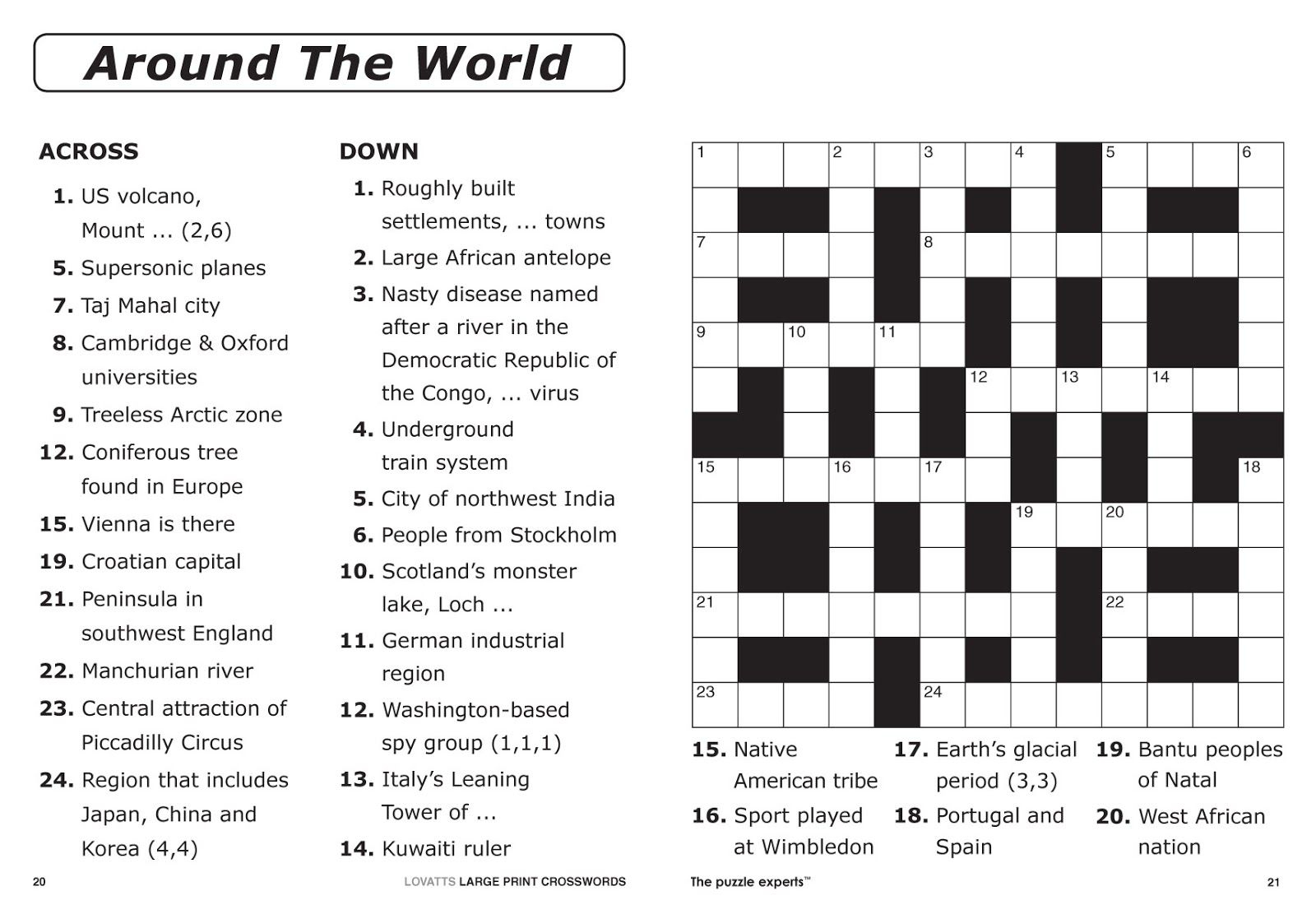 Easy Printable Crossword Puzzles | Elder Care &amp;amp; Dementia Care - Free Printable I Spy Puzzles