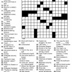 Easy Printable Crossword Puzzles Large Print Puzzle ~ Themarketonholly   Free Printable Word Search Puzzles For High School Students
