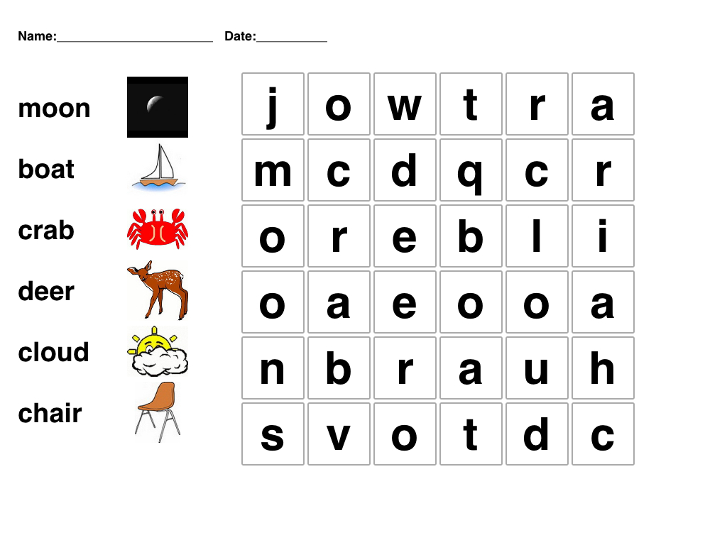 Easy Printable Word Searches With Pictures! Lots Of Other Free - Free Printable Word Games
