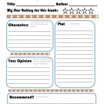 Elementary Book Report Template On Book Report Worksheet Printable   Free Printable Book Report Forms