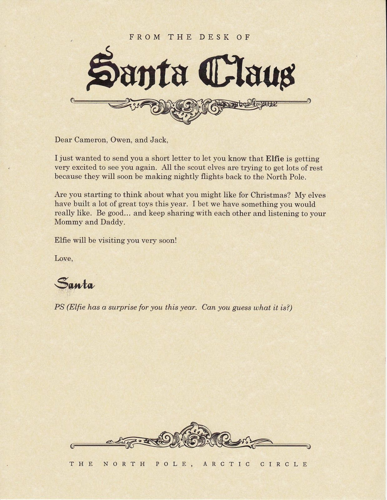 elf-on-the-shelf-letter-from-santa-announcing-his-arrival-north-pole-stationary-printable