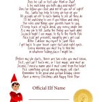 Elf On The Shelf Story   Free Printable Poem | Elf On The Shelf   Free Printable Elf On Shelf Arrival Letter