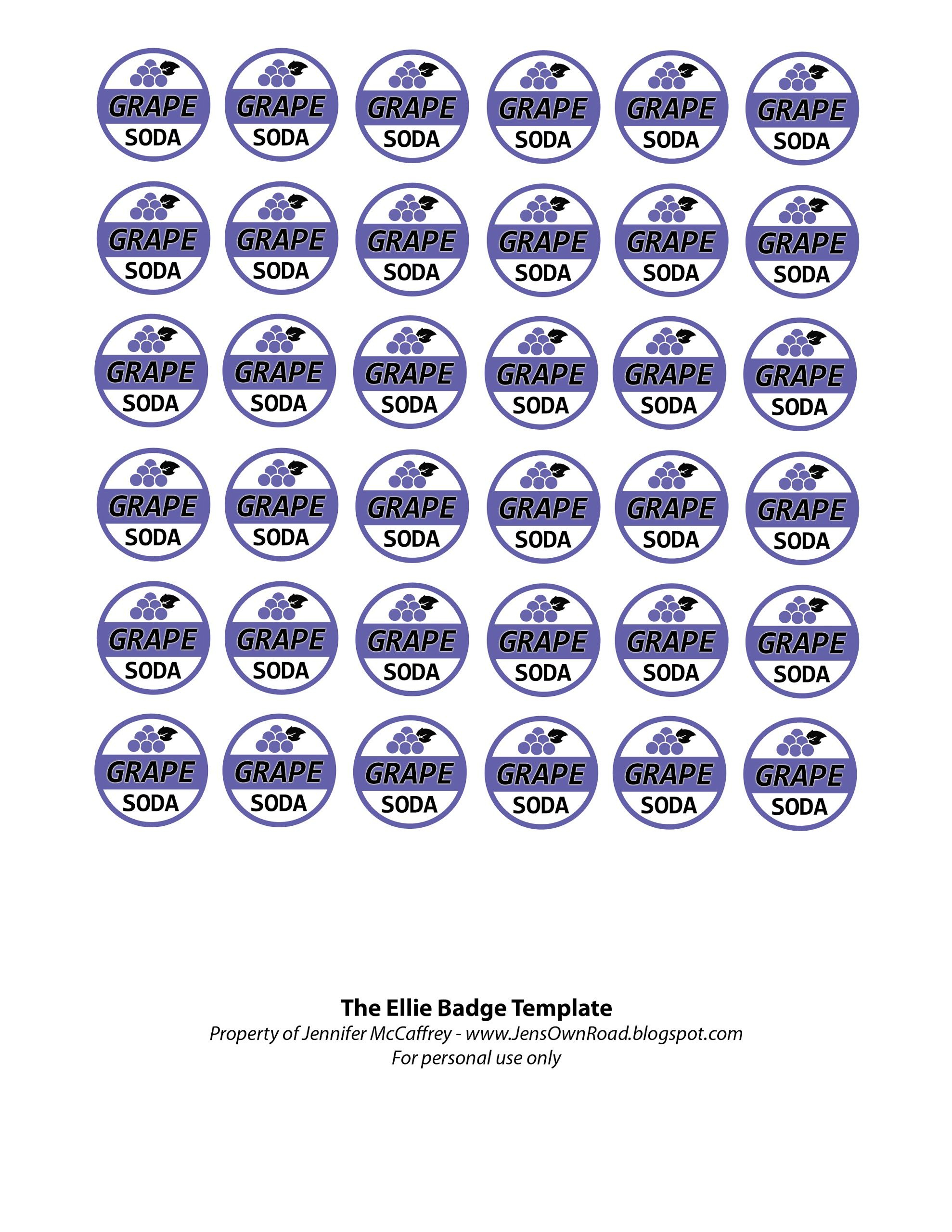 Ellie Badge Free Printable. These Would Make Great Charms For Party - Free Printable Badges