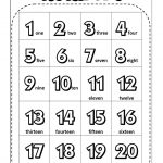 Emerging Coloring Pages Numbers 1 5 Withnumber Free Printable   Free Printable Numbers 1 20