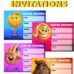 Emoji Movie Invitations | Emoji Printables | Party, Emoji   Free Printable Emoji B Day Invites