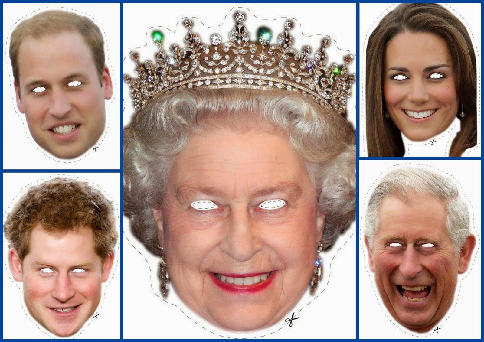English Royal Family Free Printable Masks. Well Aren&amp;#039;t These Just - Free Printable Face Masks
