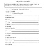 Englishlinx | Subject And Predicate Worksheets   Free Printable Grammar Worksheets For Highschool Students