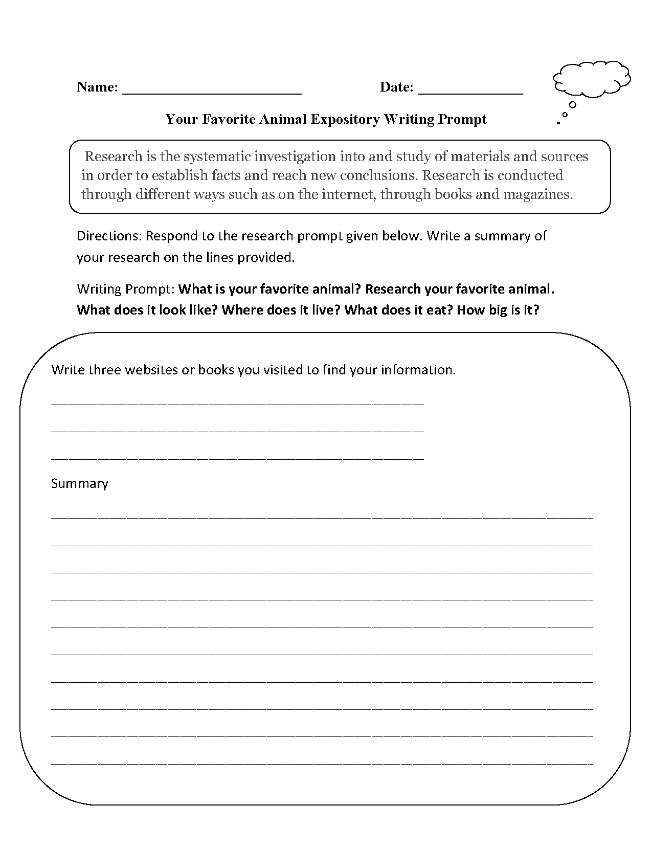 Writing Topics For Middle School Students