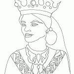 Esther Coloring Page   Free Printable Bible Coloring Page On Esther   Free Printable Bible Characters Coloring Pages