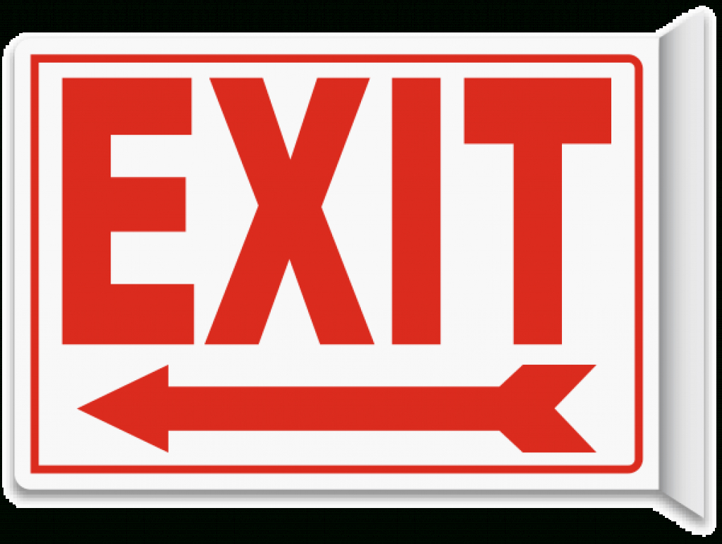 Printable Exit Signs Free