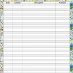 Expense Tracker Printable Celo.yogawithjo.co With Free Printable   Free Printable Finance Sheets