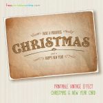 Fabulous Free Printable Vintage Christmas Card   Free Printable Cards Online