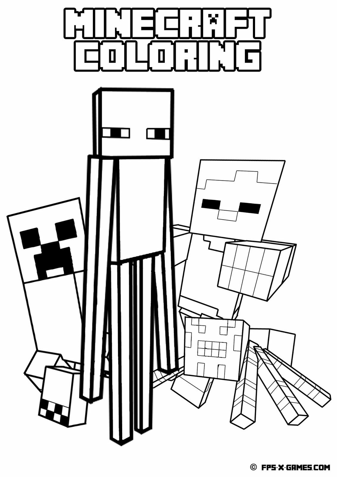Facebook - Free Printable Minecraft Activity Pages