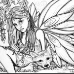 Fairy Coloring Pages For Adults 2 #30627   Free Printable Coloring Pages Fairies Adults