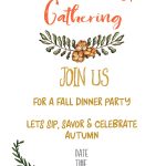 Fall Harvest Party Invitation Printable   Gather For Bread   Free Printable Fall Festival Invitations