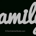 Family – Pattern, Template, Stencil, Printable Word Art Design   Scroll Saw Patterns Free Printable