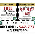 Fancy Round Table Printable Coupons In Stunning Home Decoration   Free Printable Round Table Pizza Coupons