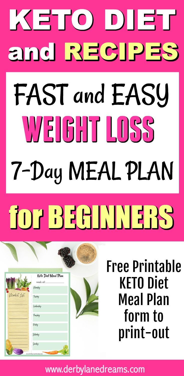 Fast And Easy Weight Loss On The Keto Diet, Recipes And Meal Plan In - Free Printable Meal Plans For Weight Loss