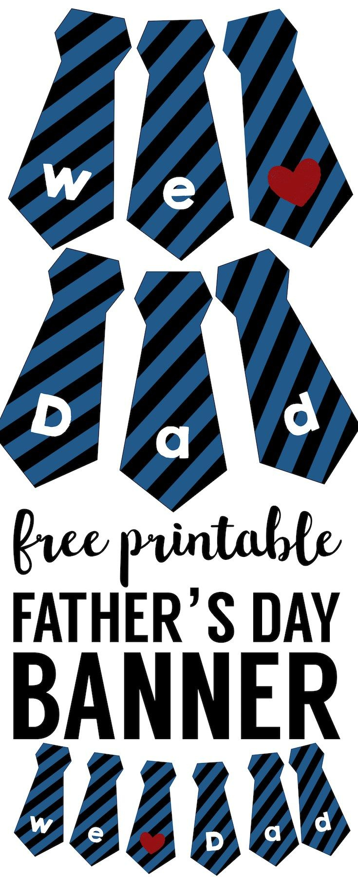 Father&amp;#039;s Day Banner Free Printable | Randoms | Decoratie - Happy Father Day Banner Printable Free