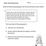 Finding The Main Idea Worksheet Printable | Main Idea | Pinterest   Free Printable Main Idea Worksheets