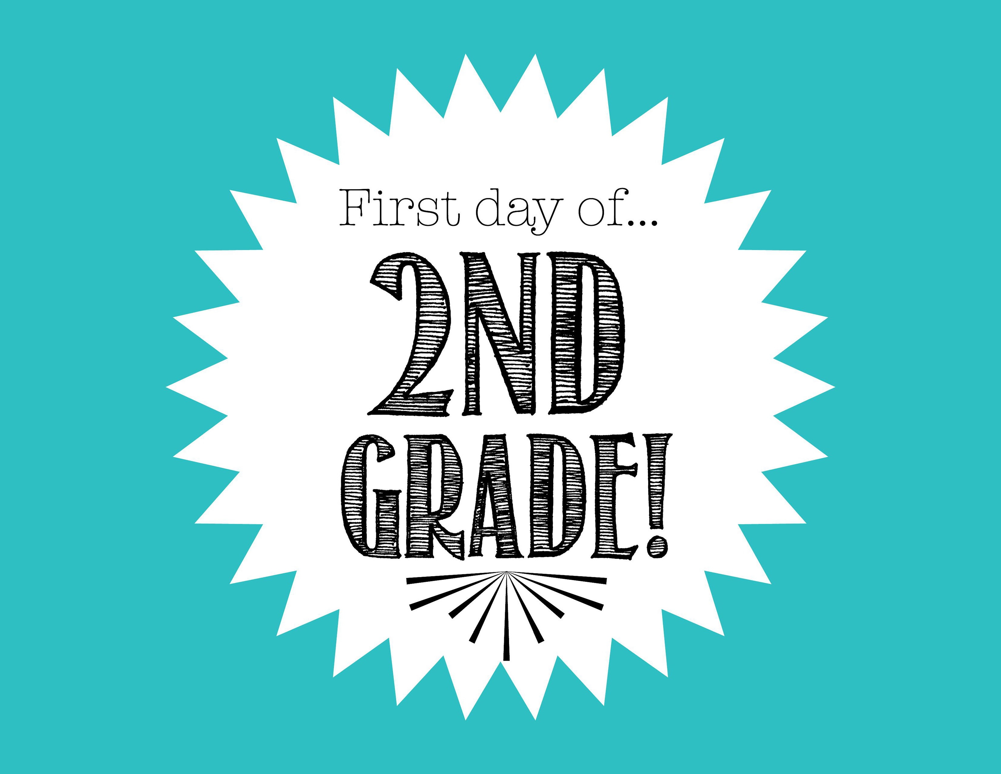 First Day Of 2Nd Grade Free Back To School Printable - Freebies2Deals - First Day Of Second Grade Free Printable Sign