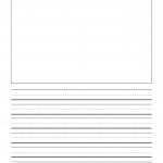 First Grade Writng Paper Template With Picture | Journal Writing   Free Printable Handwriting Paper For First Grade
