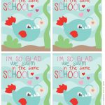 Fish School Printable Valentine Card   Mommy's Bundle   Free Printable School Valentines Cards