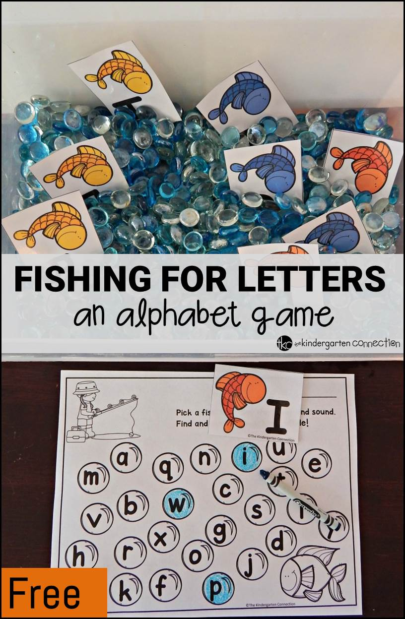Fishing For Letters! An Alphabet Game - The Kindergarten Connection - Free Printable Alphabet Games