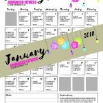 Fitness Challenge   30 Day Fitness Advanced Workout January 2018   Free Printable Workout Routines
