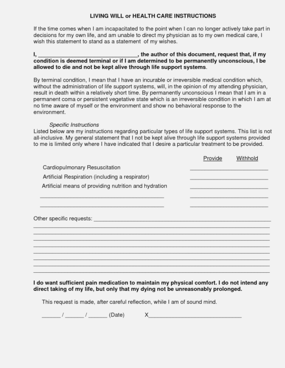 Five Disadvantages Of Free | The Invoice And Form Template - Free Online Printable Living Wills