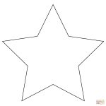 Five Pointed Star Coloring Page | Free Printable Coloring Pages   Star Of David Template Free Printable