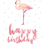 Flamingo Birthday   Free Printable Birthday Card | Greetings Island   Free Printable Greeting Cards No Sign Up