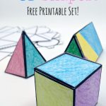 Foldable 3D Shapes (Free Printable Nets!)   Free Printable Geometric Shapes