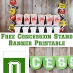 Football Party Concession Stand | Recipe | Football Mom | Basketball   Free Concessions Printable