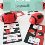 Football Valentine Cards To Print To Give With Football Toys   Free Printable Football Valentines Day Cards
