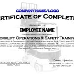 Forklift Certification Card Template Popular Free Forklift   Free Printable Forklift Certification Cards