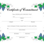 Format Certificate Templates Formatted For Microsoft   Commitment Certificate Free Printable