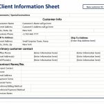 Formidable Patient Information Sheet Template ~ Ulyssesroom   Free Printable Customer Information Sheets