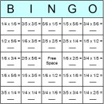 Fractions Multiplication Bingo Cards   Printable Bingo Activity   Fraction Bingo Cards Printable Free