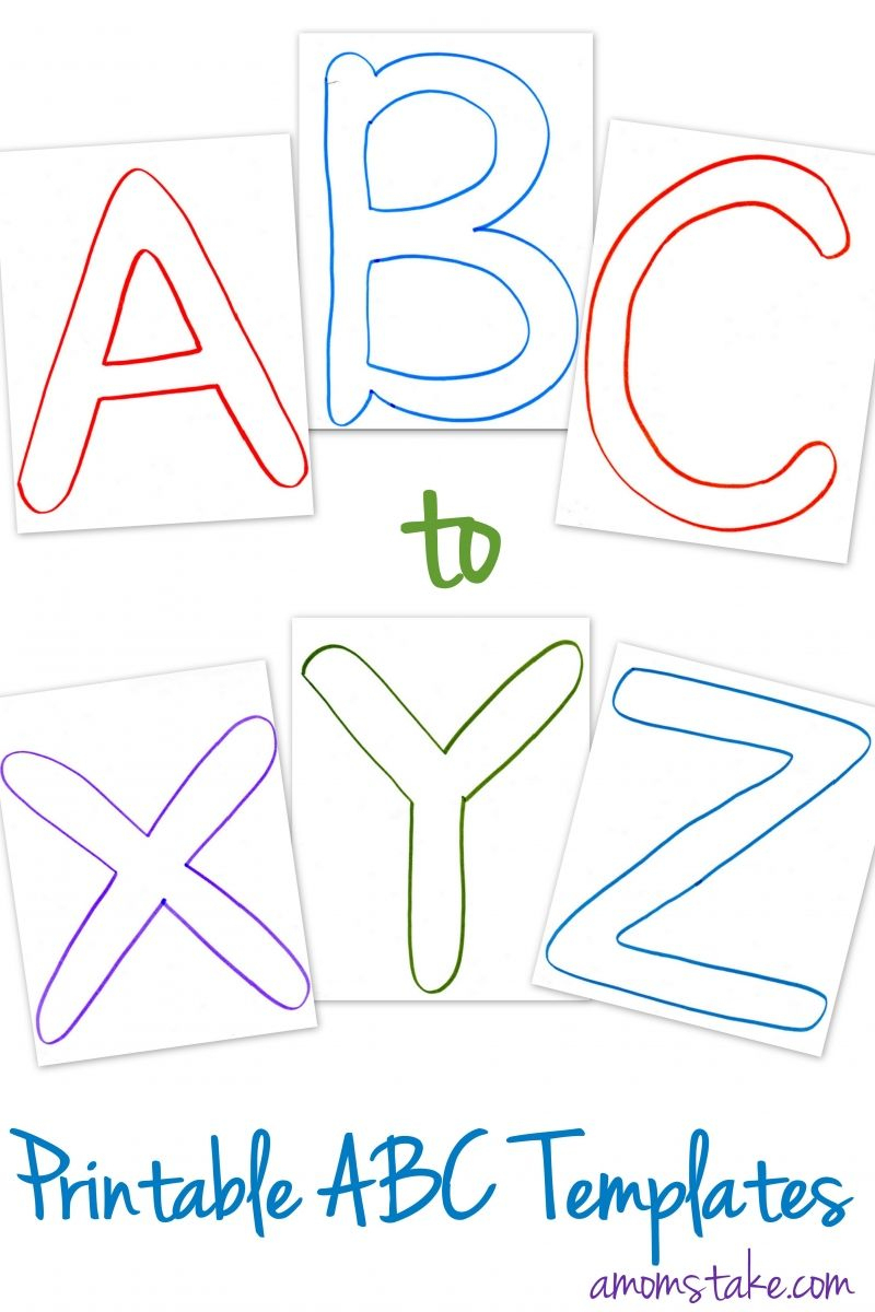 Free Printable Alphabet Stencil Letters Template | Art & Crafts - Free ...