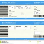 Free Airline Ticket Boarding Pass Vector Download  Template Pics   Free Printable Boarding Pass