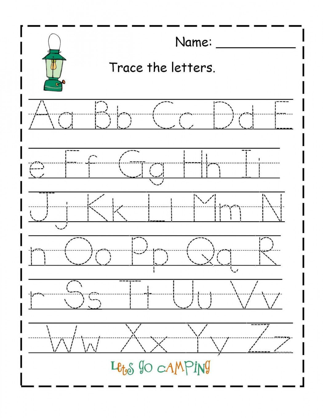 Free Alphabet Tracing Worksheets | Lostranquillos - Free Printable Alphabet Tracing Worksheets For Kindergarten