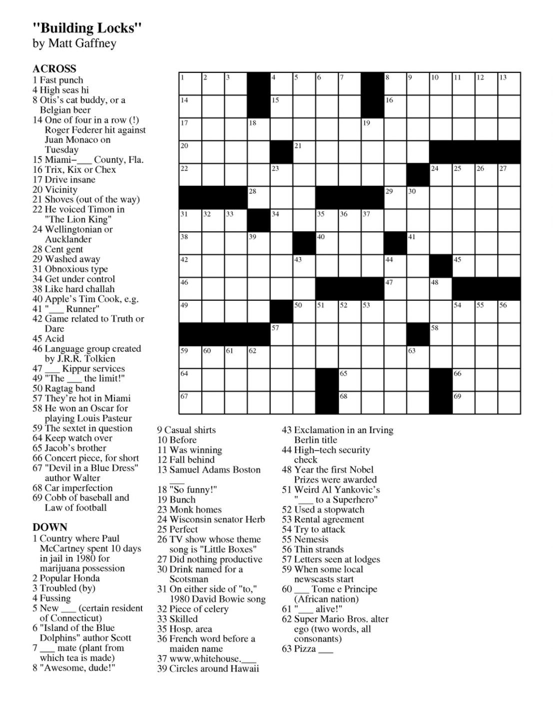 Free And Easy Crossword Puzzle Maker Crosswords Tools - Free Online Printable Easy Crossword Puzzles