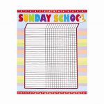 Free Attendance Sheet Template For Sunday School Sunday School   Sunday School Attendance Chart Free Printable